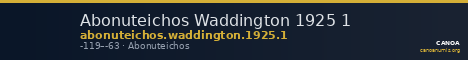 Abonuteichos Waddington 1925 1 — CANOA