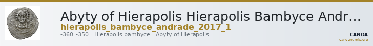 Abyty of Hierapolis Hierapolis Bambyce Andrade 2017 Series 1 — CANOA