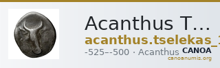 Acanthus Tselekas 1996 Period A, groups 1-7 — CANOA