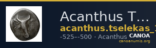 Acanthus Tselekas 1996 Period A, groups 1-7 — CANOA