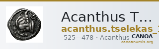 Acanthus Tselekas 1996 Period A, T1-3; B, T5-7; DR1-2 — CANOA
