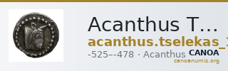 Acanthus Tselekas 1996 Period A, TR1-3; B, TR5-7 — CANOA