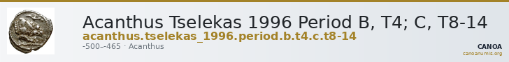 Acanthus Tselekas 1996 Period B, T4; C, T8-14 — CANOA