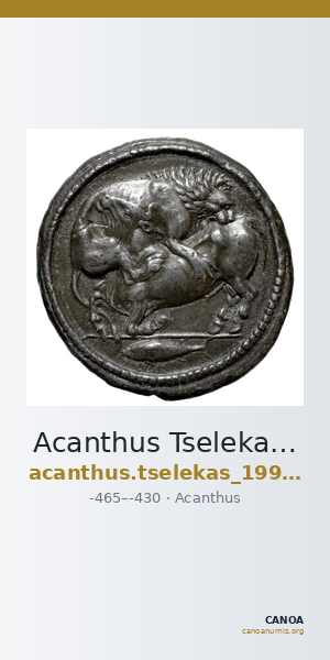 Acanthus Tselekas 1996 Periods D-E, groups 30-41 — CANOA