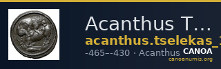 Acanthus Tselekas 1996 Periods D-E, groups 30-41 — CANOA