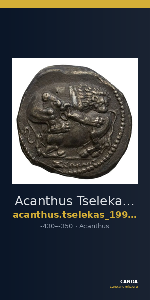 Acanthus Tselekas 1996 Periods F-G, groups 42-61 — CANOA