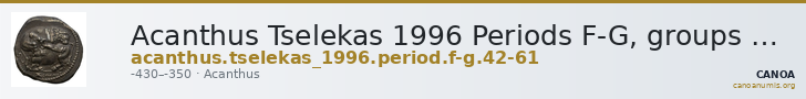 Acanthus Tselekas 1996 Periods F-G, groups 42-61 — CANOA