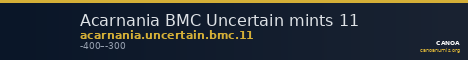Acarnania BMC Uncertain mints 11 — CANOA