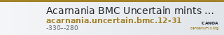 Acarnania BMC Uncertain mints 12-31 — CANOA