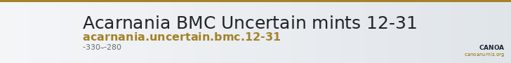 Acarnania BMC Uncertain mints 12-31 — CANOA