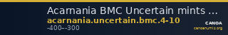 Acarnania BMC Uncertain mints 4-10 — CANOA