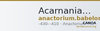 Acarnanian League Anactorium Babelon 1932 16 — CANOA