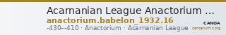 Acarnanian League Anactorium Babelon 1932 16 — CANOA