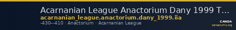 Acarnanian League Anactorium Dany 1999 Type IIa — CANOA