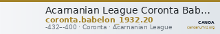 Acarnanian League Coronta Babelon 1932 20 — CANOA