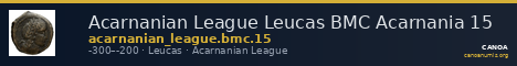 Acarnanian League Leucas BMC Acarnania 15 — CANOA