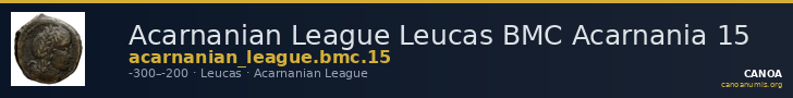 Acarnanian League Leucas BMC Acarnania 15 — CANOA