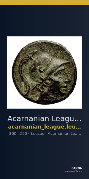 Acarnanian League Leucas Calciati 1990 p. 545, 1 — CANOA