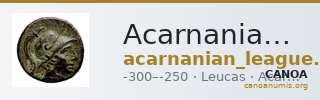Acarnanian League Leucas Calciati 1990 p. 545, 1 — CANOA