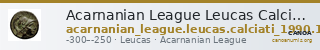 Acarnanian League Leucas Calciati 1990 p. 545, 1 — CANOA