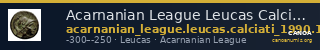 Acarnanian League Leucas Calciati 1990 p. 545, 1 — CANOA