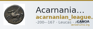 Acarnanian League Leucas Calciati 1990 pp. 545-6, 2-4 — CANOA