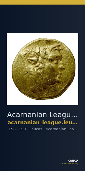 Acarnanian League Leucas Dany 1999 p. 339, 1-3 — CANOA