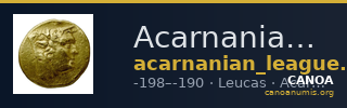 Acarnanian League Leucas Dany 1999 p. 339, 1-3 — CANOA