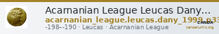 Acarnanian League Leucas Dany 1999 p. 339, 1-3 — CANOA