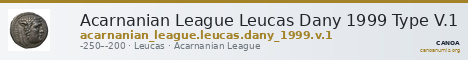 Acarnanian League Leucas Dany 1999 Type V.1 — CANOA