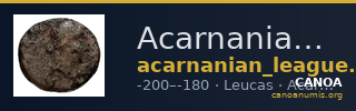 Acarnanian League Leucas Dany 1999 Type V.2 — CANOA