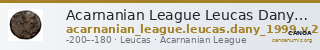 Acarnanian League Leucas Dany 1999 Type V.2 — CANOA
