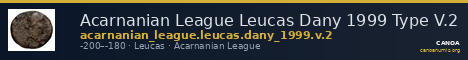 Acarnanian League Leucas Dany 1999 Type V.2 — CANOA