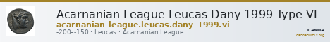 Acarnanian League Leucas Dany 1999 Type VI — CANOA