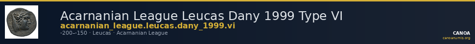 Acarnanian League Leucas Dany 1999 Type VI — CANOA