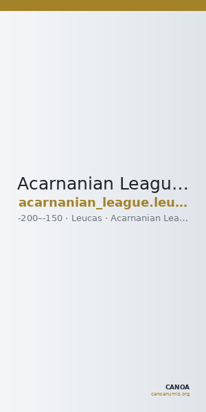 Acarnanian League Leucas Dany 1999 Type VII — CANOA
