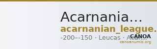 Acarnanian League Leucas Dany 1999 Type VIII — CANOA