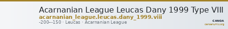 Acarnanian League Leucas Dany 1999 Type VIII — CANOA