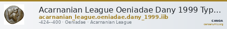 Acarnanian League Oeniadae Dany 1999 Type IIb — CANOA