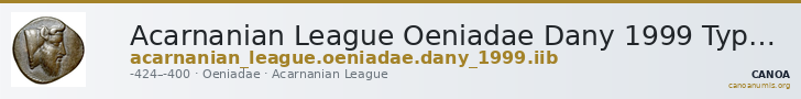 Acarnanian League Oeniadae Dany 1999 Type IIb — CANOA