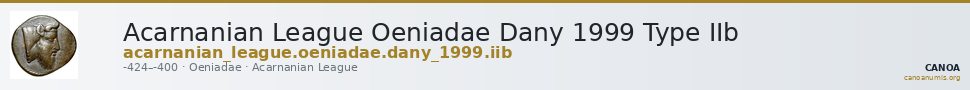 Acarnanian League Oeniadae Dany 1999 Type IIb — CANOA