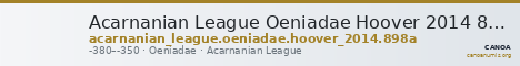 Acarnanian League Oeniadae Hoover 2014 898A — CANOA