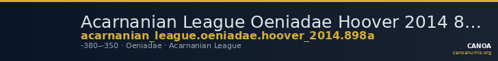 Acarnanian League Oeniadae Hoover 2014 898A — CANOA