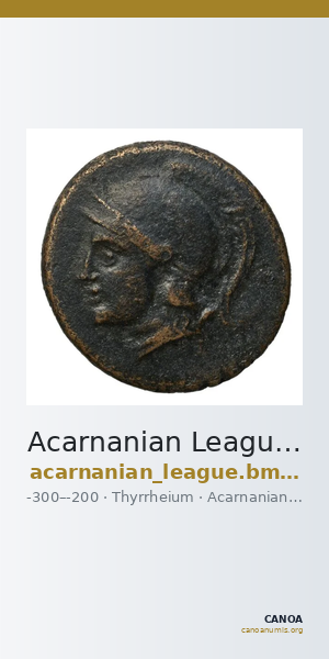 Acarnanian League Thyrrheium BMC Acarnania 21-24 — CANOA