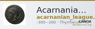 Acarnanian League Thyrrheium BMC Acarnania 21-24 — CANOA