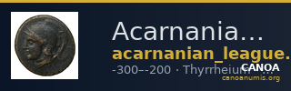 Acarnanian League Thyrrheium BMC Acarnania 21-24 — CANOA