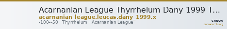 Acarnanian League Thyrrheium Dany 1999 Type X — CANOA