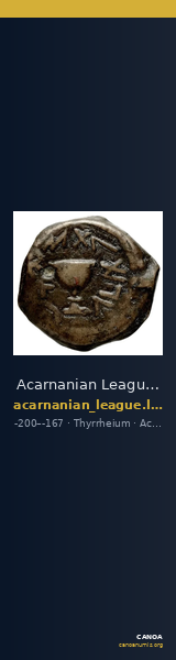 Acarnanian League Thyrrheium Dany 1999 Type XI — CANOA