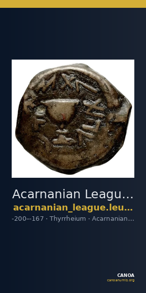 Acarnanian League Thyrrheium Dany 1999 Type XI — CANOA