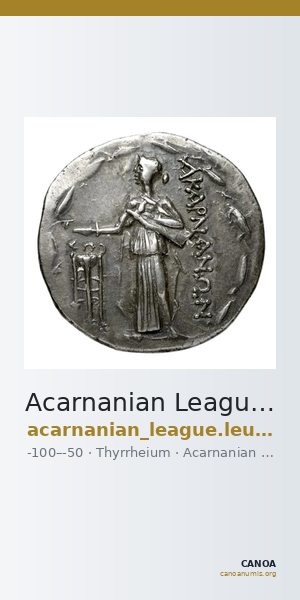 Acarnanian League Thyrrheium Dany 1999 Type XIII — CANOA